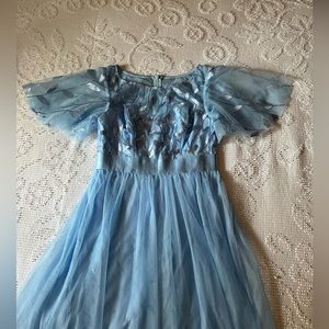 Sky Blue Bridesmaid/Formal Sequin Chiffon Dress